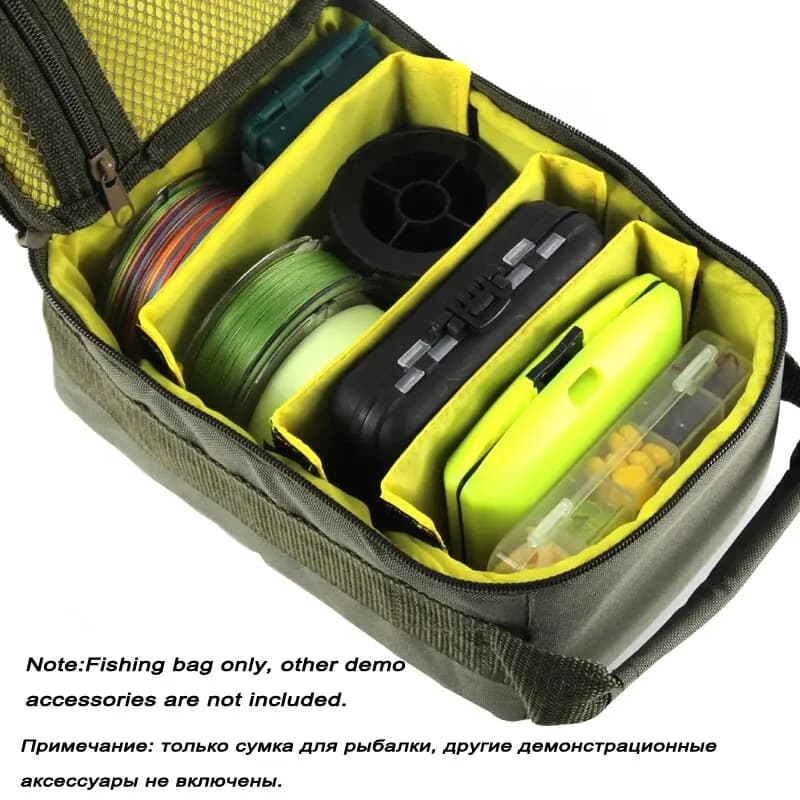 Sac de pêche Oxford grande capacité - Étui portable pour moulinets et leurres de pêche extérieure