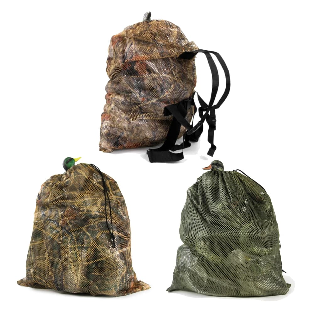 Sac filet anti-résistant pour leurres canards léger avec cordon de serrage pêche