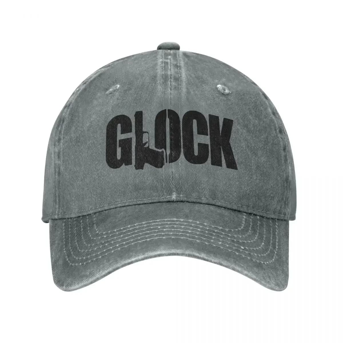 Casquette baseball pêche camouflage Glock Tactical - Snapback délavé unisexe toutes saisons