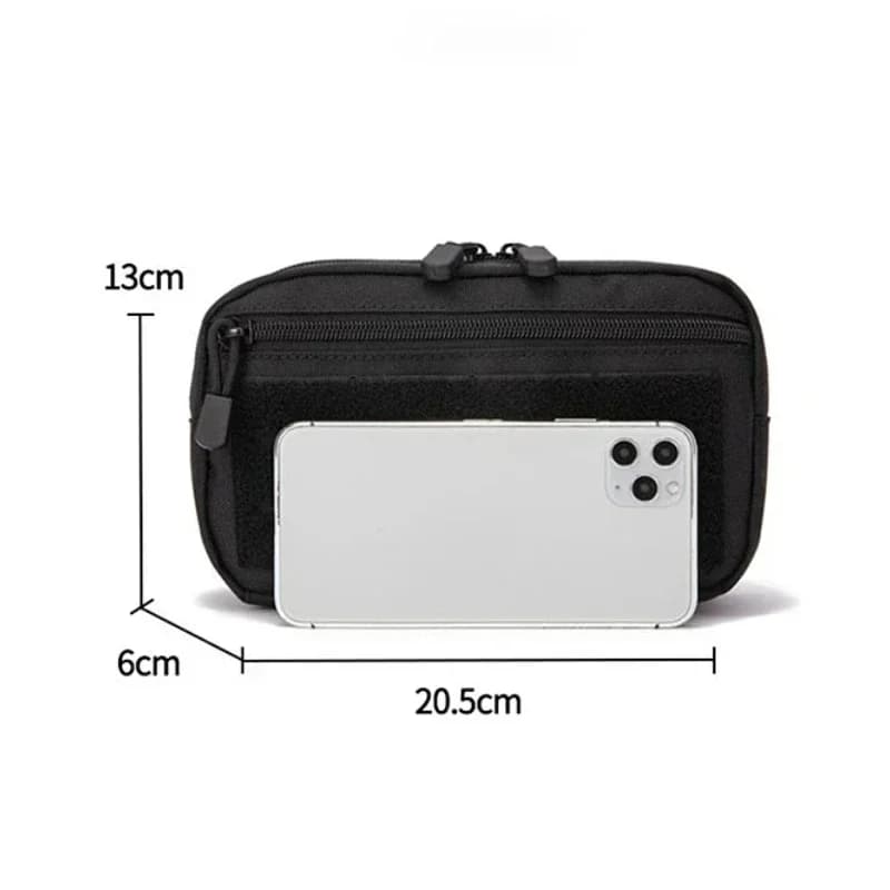 Poche tactique Molle EDC kit premier secours téléphone ceinture urgence pêche