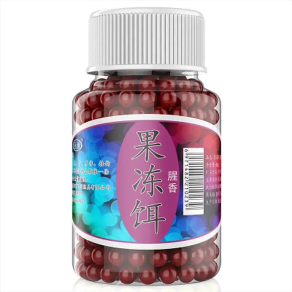Appâts gel et perles aromatisées pour carpe - Boilies haricots et gelée en boîte de pêche