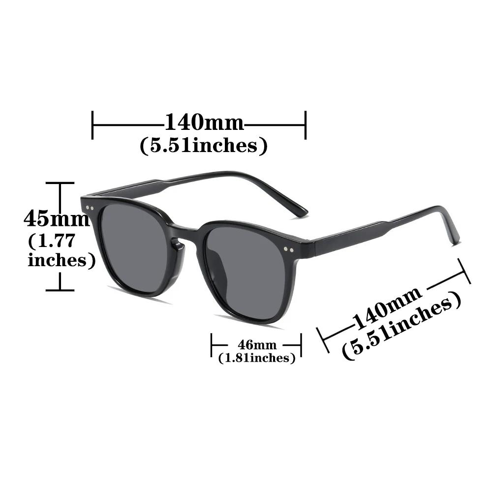 Lunettes de soleil vintage carrées luxe pour pêche - Hommes et femmes élégants