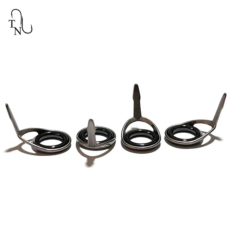 Guides de canne à pêche TN37 TUKTLSG 4# à 10# - 10 pièces acier inoxydable pour réparation et montage