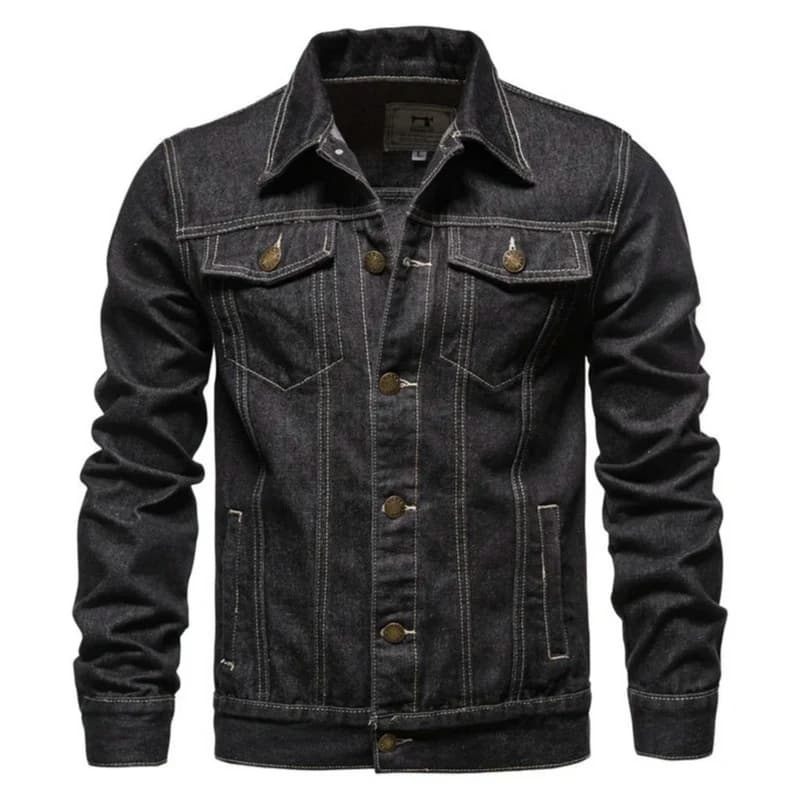 Veste jeans décontractée homme automne 2026 style jeune et polyvalent pour loisirs pêche