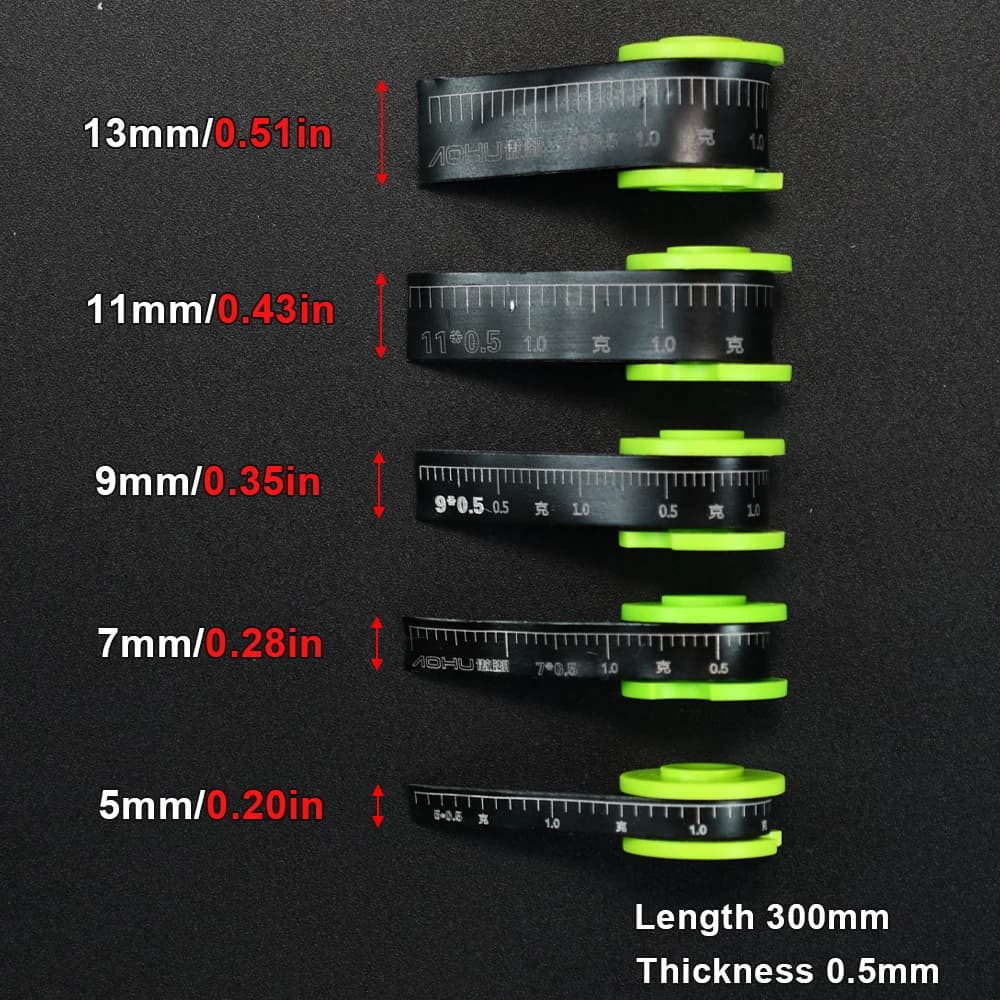 Plomb souple réglable Topranc 3 bandes graduées 0.1g par case pour pêche précise équilibrage