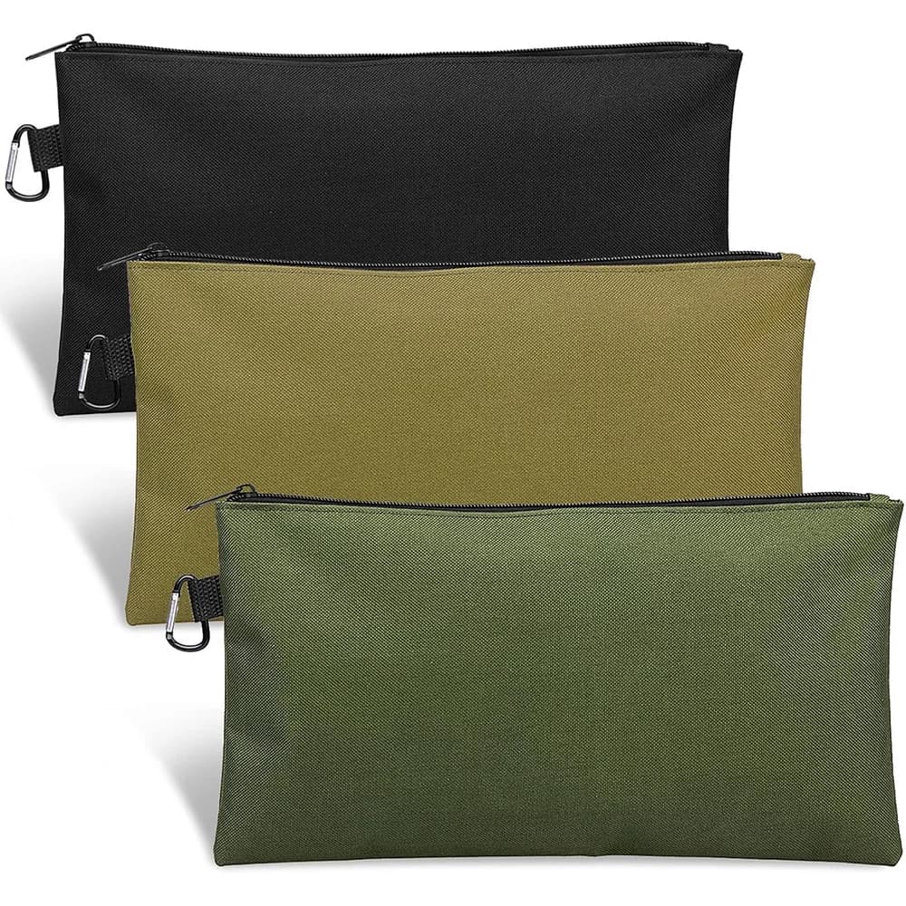 Sac à outils pêche multifonction étanche avec poches zippées pour rangement camping et jardinage