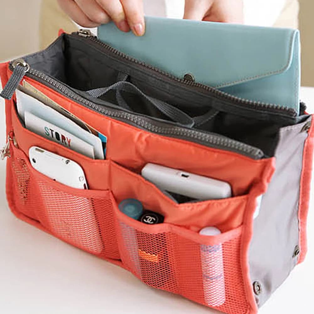 Organisateur cosmétiques pêche femme rangement accessoires pêche toilette voyage quotidien sac insert
