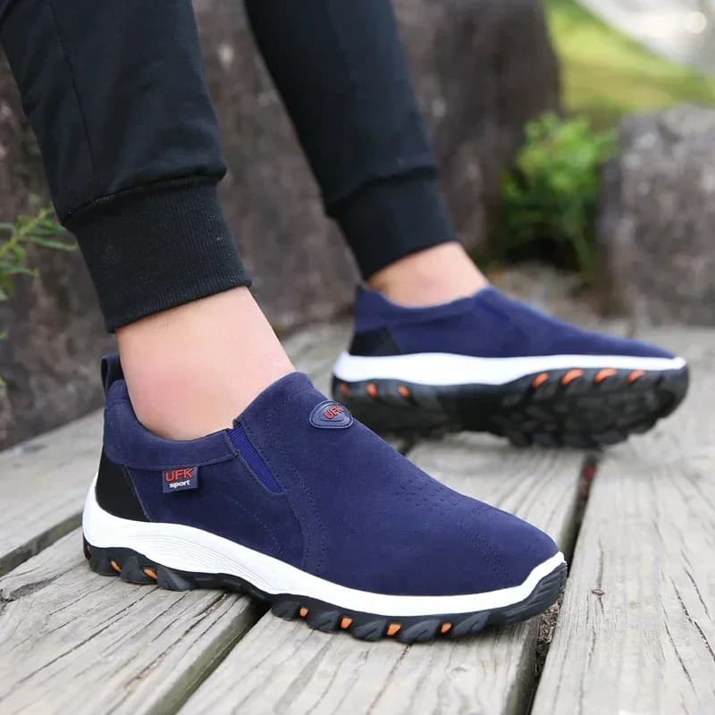Chaussures randonnée pêche homme grandes tailles - Rando camping course léger antidérapant