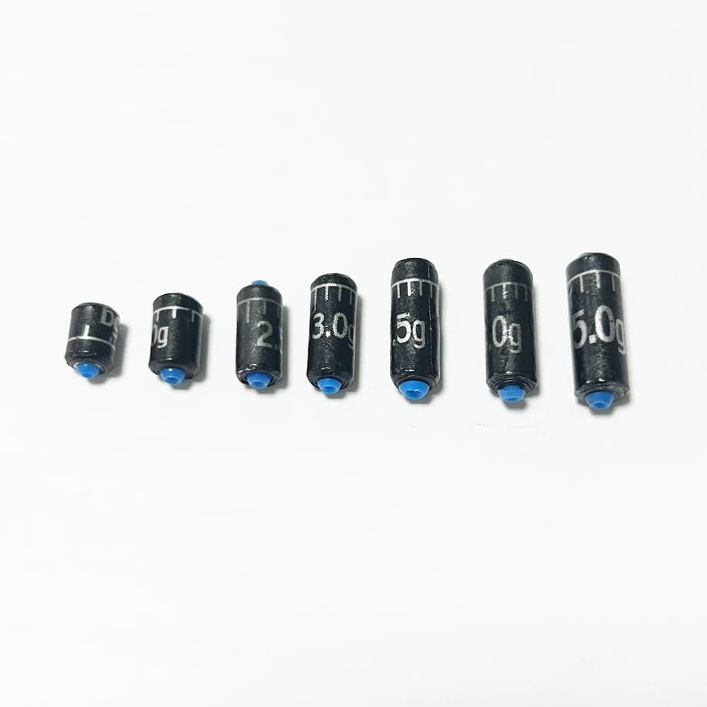 Kit plombs pêche 25 pièces 1.5g-5.0g plombs rapides règle accessoires leurres