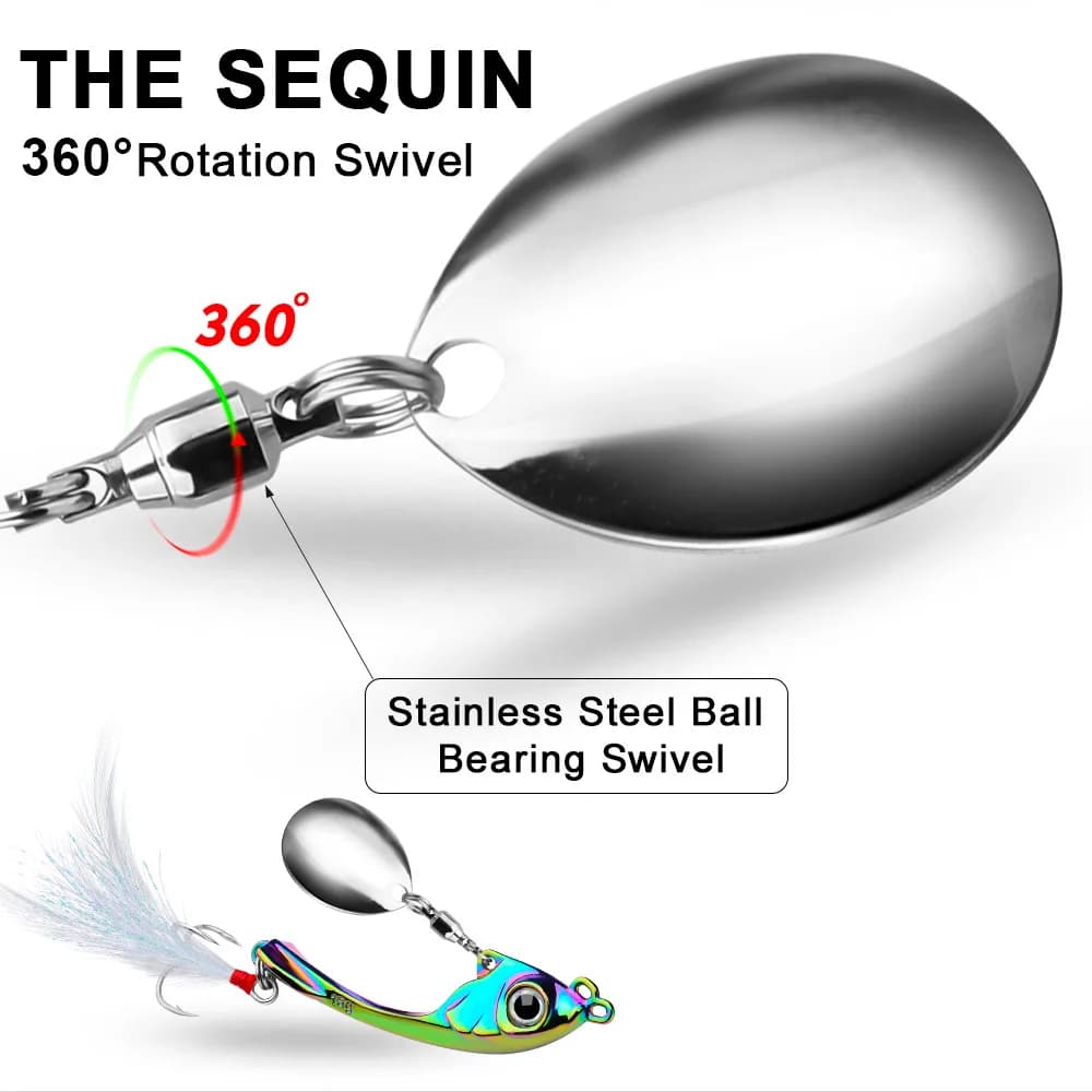 Leurres spinner VIB Tremor pour truite avec hameçons - cuillères tournantes métal popper crankbaits