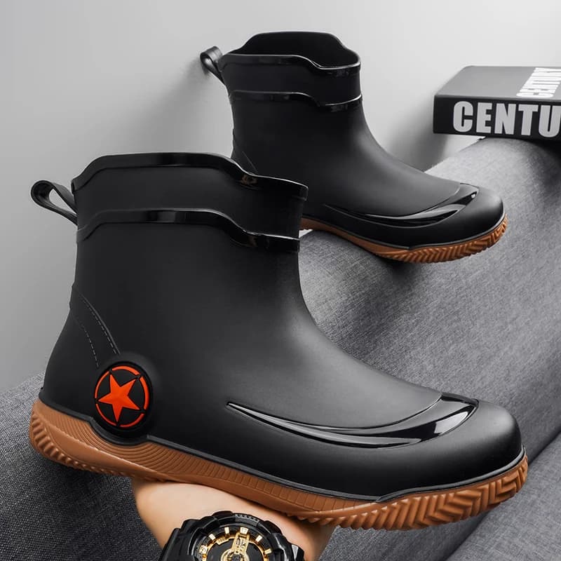 Bottes de pêche imperméables style britannique - Chaussures aquatiques élégantes pour pêcheurs
