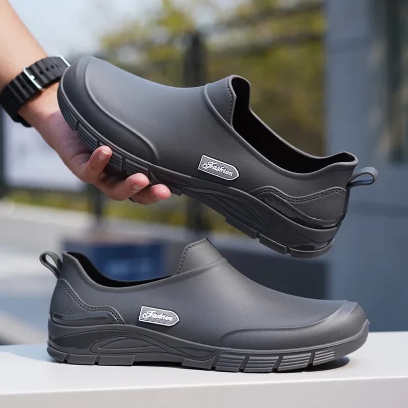 Bottes de pluie homme mode courtes antidérapantes extérieur résistantes chef construction