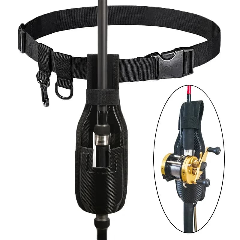 Support de canne à pêche portable ceinturable avec dispositif réglable pour canne, accessoire pêche extérieur