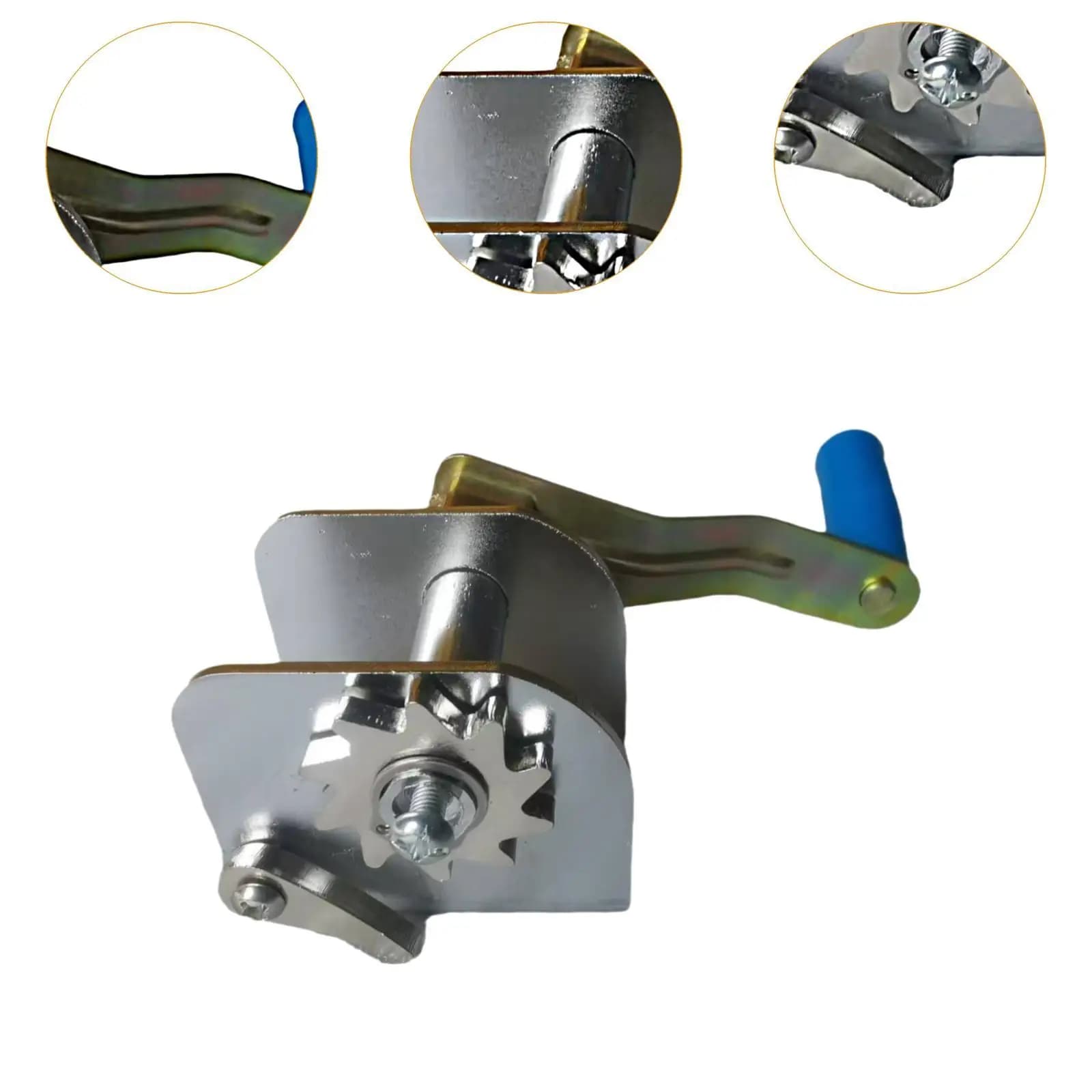 Tendeur de filet portable métallique multifonction à manivelle pour pêche et sports extérieurs