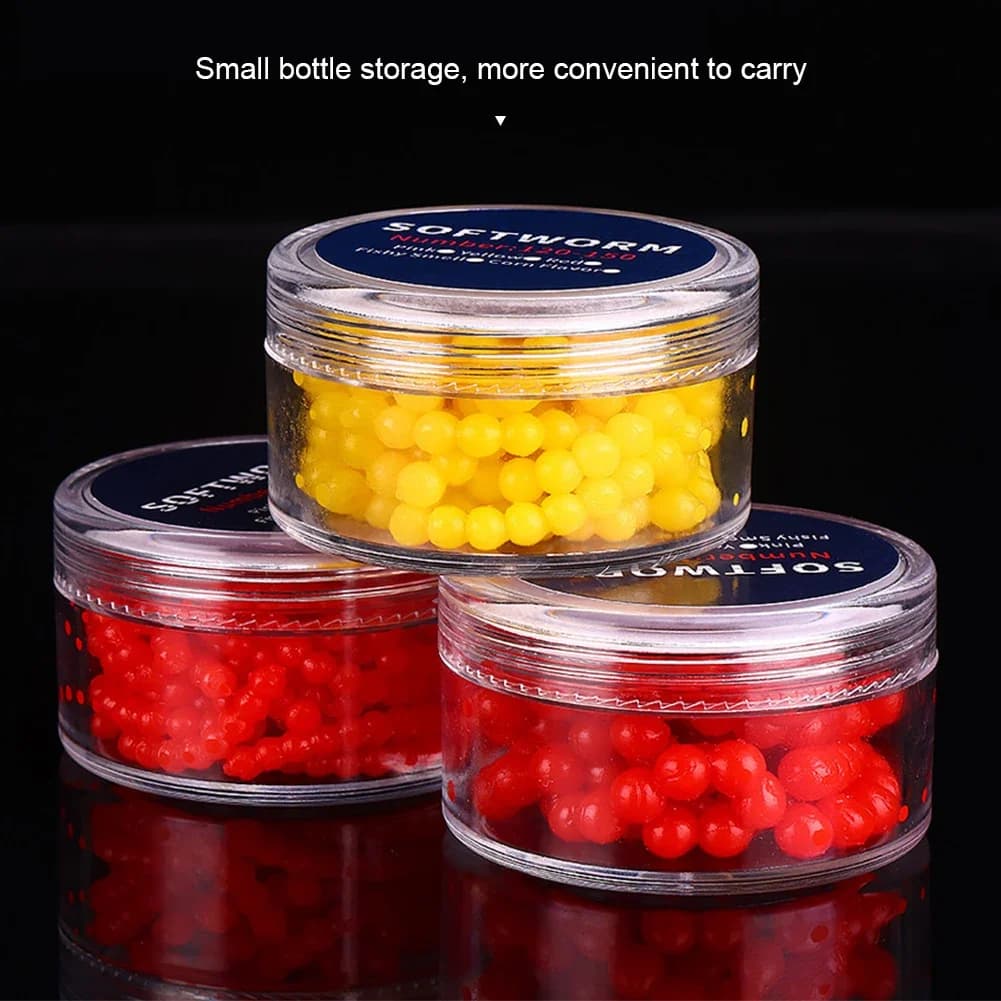 Perles flottantes appât fraise 2-5mm - esches artificielles TPR pour carpe herbivore