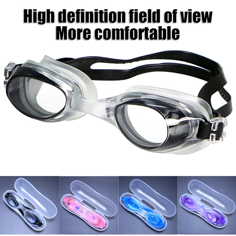 Lunettes de natation enfants étanches anti-buée UV professionnelles verres colorés