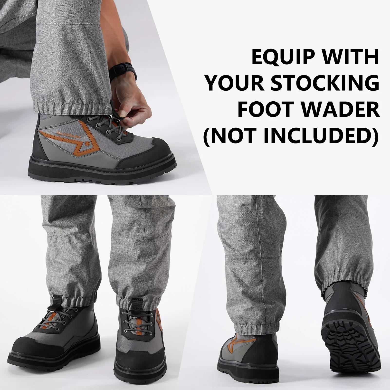 Bottes de pêche wading BASSDASH Flex Homme légères semelle caoutchouc antidérapante chaussures pêche à la mouche