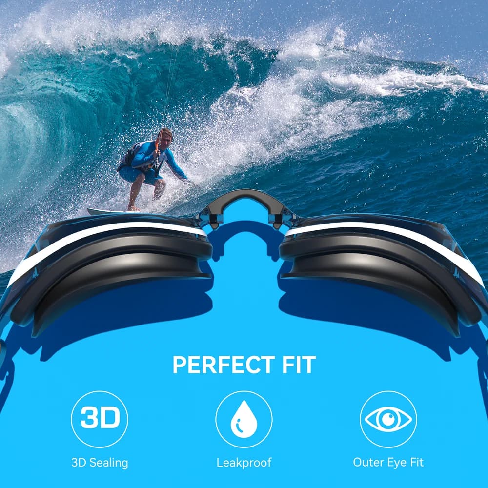 Lunettes de natation professionnelles anti-buée 100% UV - Protection étanche sans fuite pour adultes