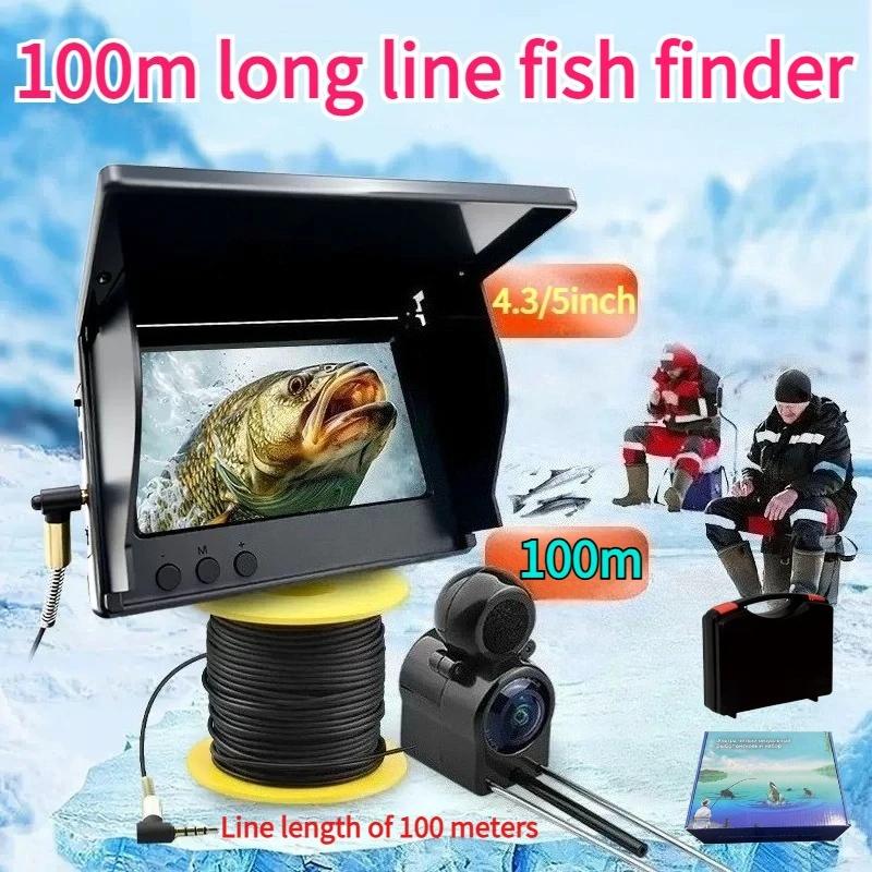 Caméra sous-marine finder pêche eau trouble visible 100m vision nocturne waterproof ultra-claire 4.3/5 pouces