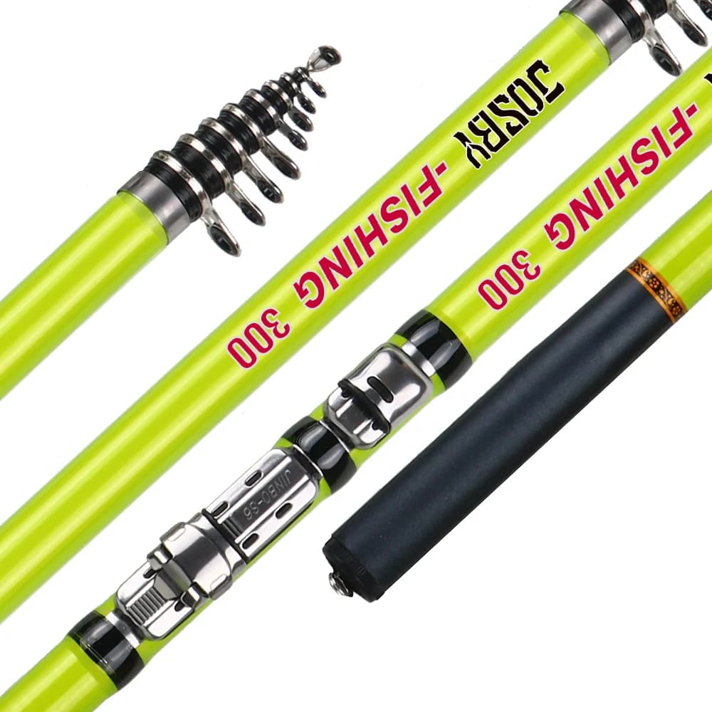 Canne télescopique Rock Fishing Carbone Portable pour pêche à la carpe et feeder en mer