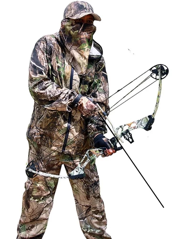 Combinaison printemps-automne anti-moustiques pour pêche en rivière et jungle