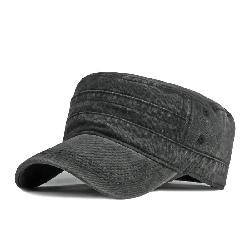 Casquette été pêche armée visière courte homme femme coton lavé soleil