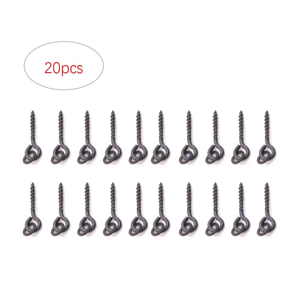 20 clips à boilies pour pêche carpe - Vis appâts artificiels et émerillons pour montages hair rig et method feeder
