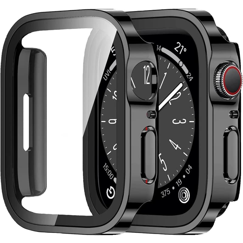 Étui protecteur étanche Apple Watch 7 8 9 45mm 41mm avec verre trempé série SE 6 5 Ultra 44mm 40mm 49mm