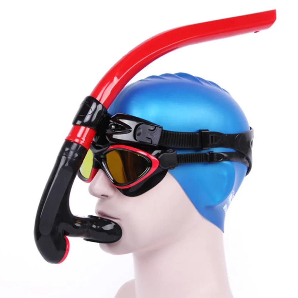 Tuyau de respiration snorkeling en silicone ajustable - Accessoire plongée et natation parfaitement positionné