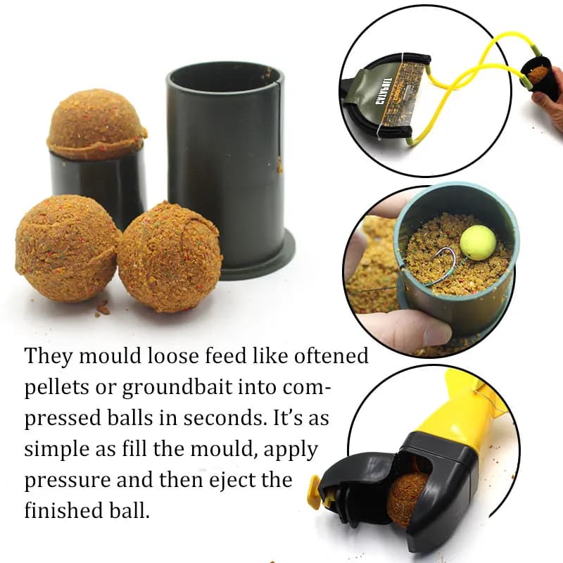 Outil fabrication bouillettes carpe 1pc moule à boules 40mm pour amorce et appâts maison