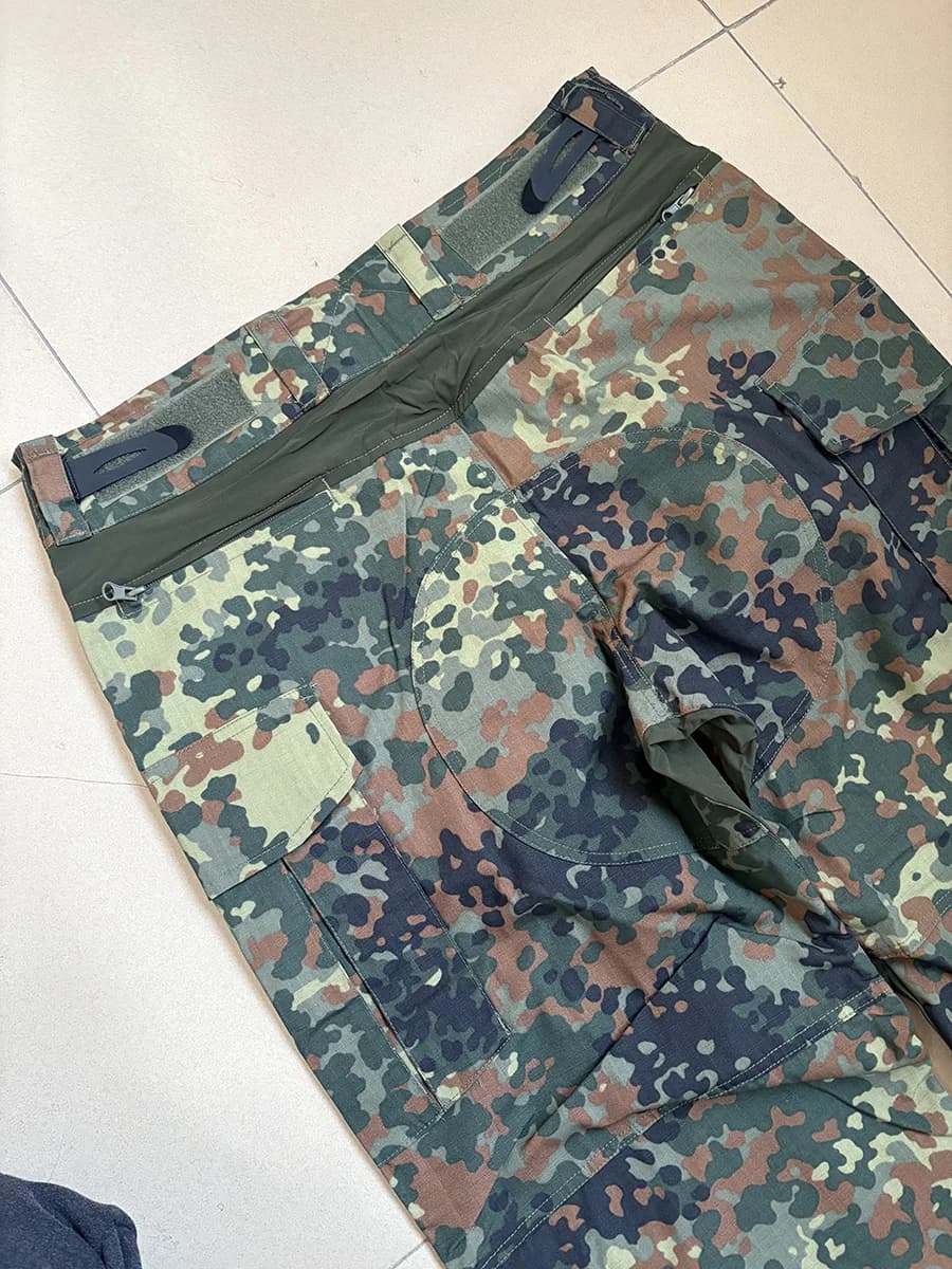 Combinaison tactique GEN3 Allemagne complète pour pêche professionnelle - Haut et pantalon camouflage Flecktarn