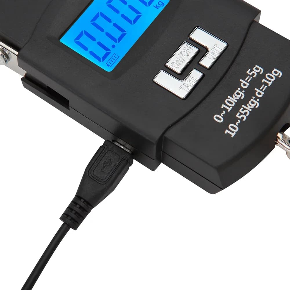 Balance numérique rechargeable suspendue 50kg pour pêche, cuisine et voyage - Précision 10g