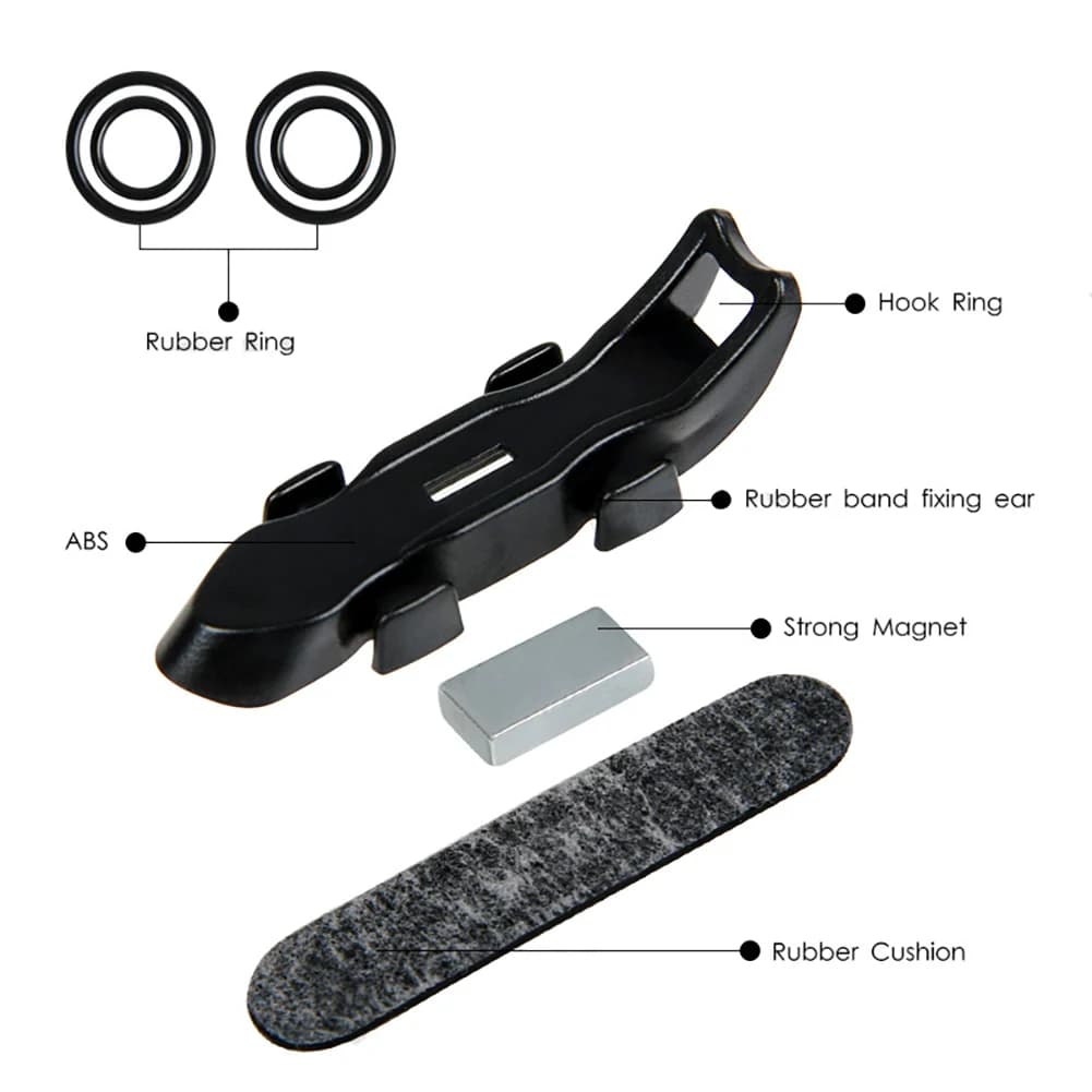 Support appât magnétique fixation élastique leurres hameçon protection canne accessoires
