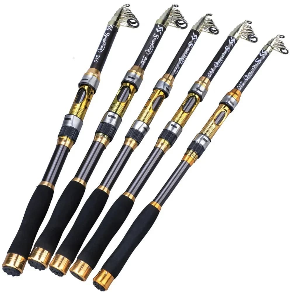 Canne SOUGAYILANG spinning télescopique 2.1-3.6m carbone truite carpe - canne leurres pêche nomade