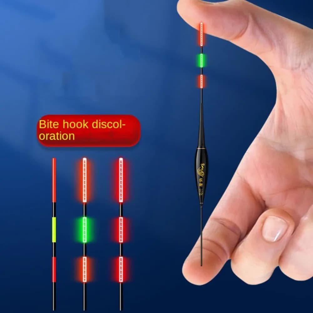 Flotteur électronique Indicator avec lumière LED pour pêche de nuit - Bobber à tube coulissant longue queue