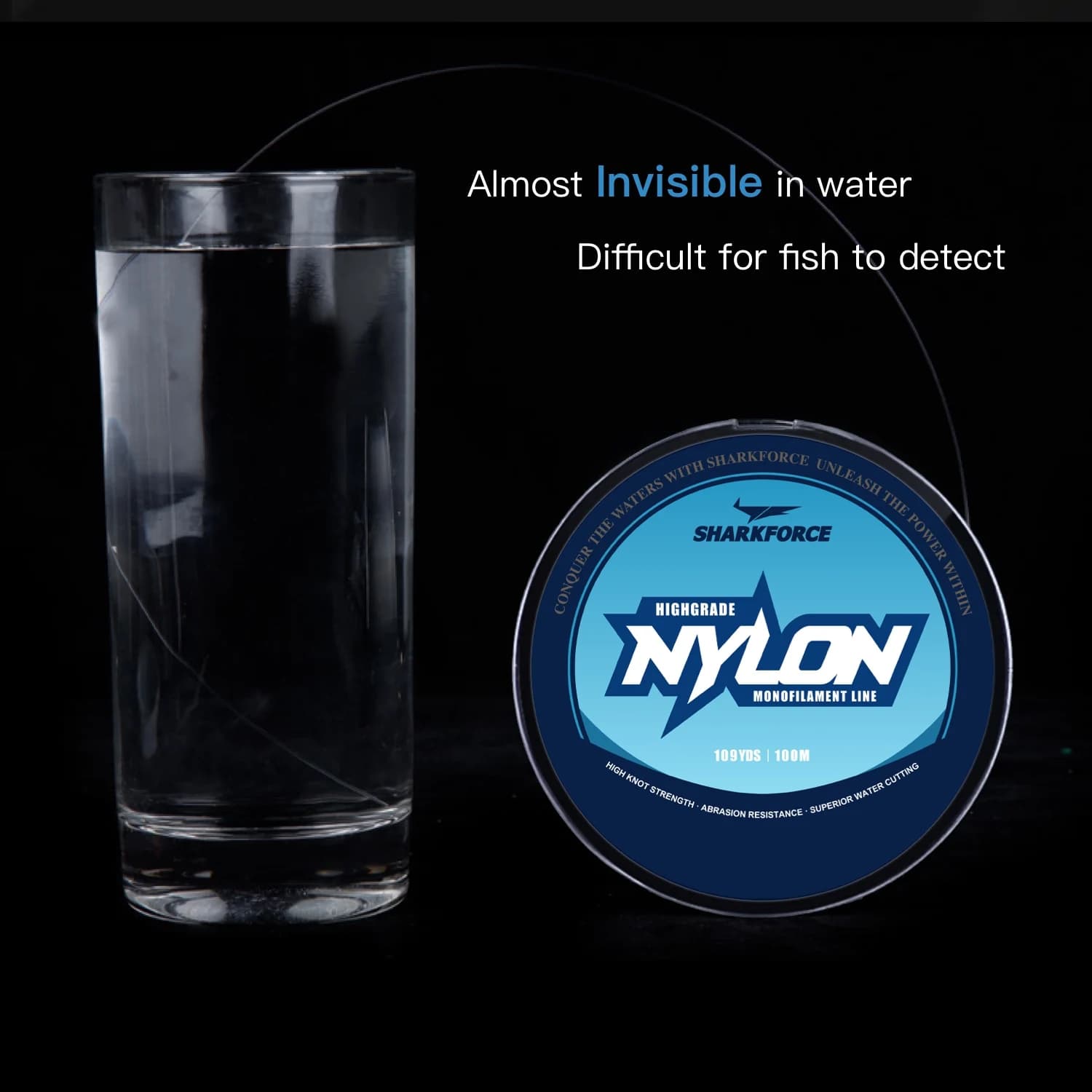 Ligne nylon monofilament 500m/546yds transparente 7-40lb absorbe chocs invisible - Classic fiable