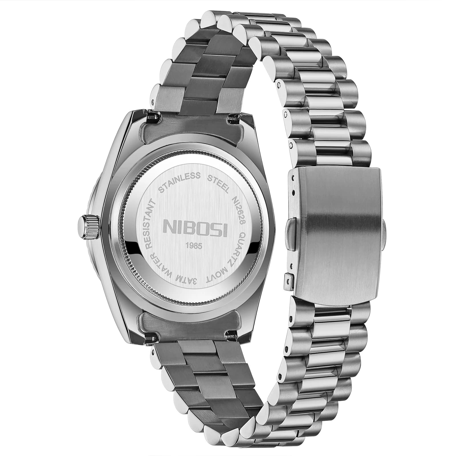 Montre homme NIBOSI luxe quartz Miyota - Étanche élégante pour pêcheurs stylés journée date
