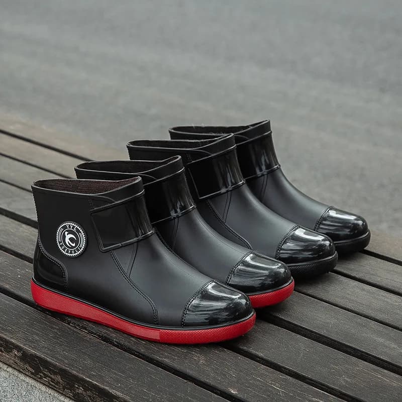 Bottes homme 2024 mode extérieur imperméables quatre saisons confortables anti-dérapantes chaussures pêche