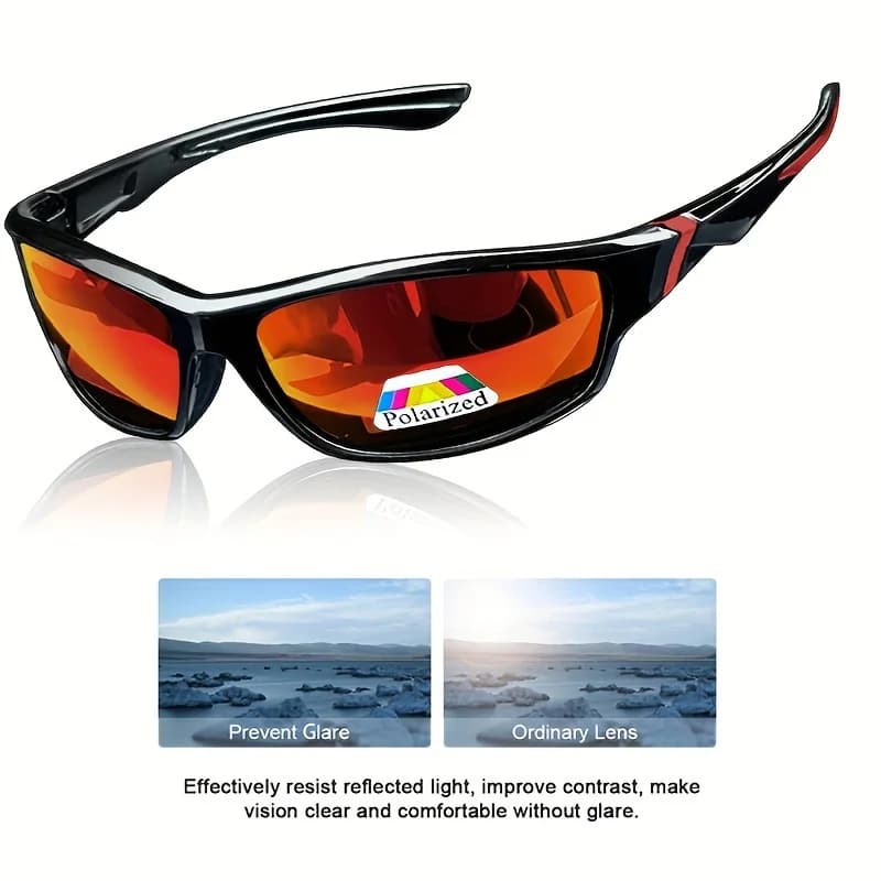 Pack lunettes sport vintage pêche - 1/3 paires UV400 anti-éblouissement running vélo montagne