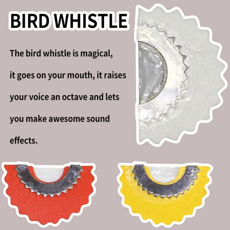 Sifflet magique appeau oiseaux pour attirer poissons et observer faune pendant pêche