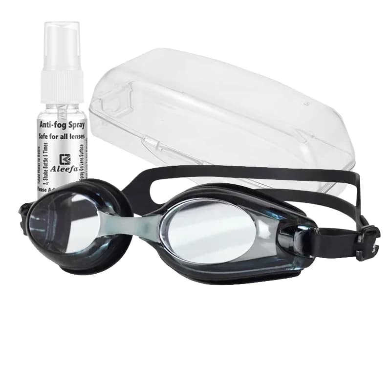 Lunettes de natation enfants 4-14 ans avec verres correcteurs et spray anti-buée - Sécurité et confort