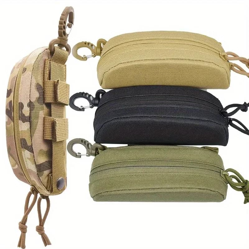 Étui tactique MOLLE pour lunettes de pêche - Nylon 1000D anti-choc étanche outdoor