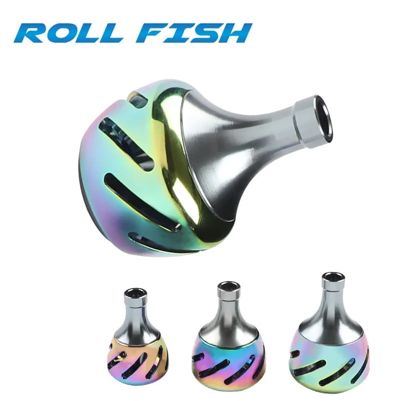 Poignée de moulinet de pêche métallique Rollfish, poignée ergonomique pour modification DIY et rocker arm