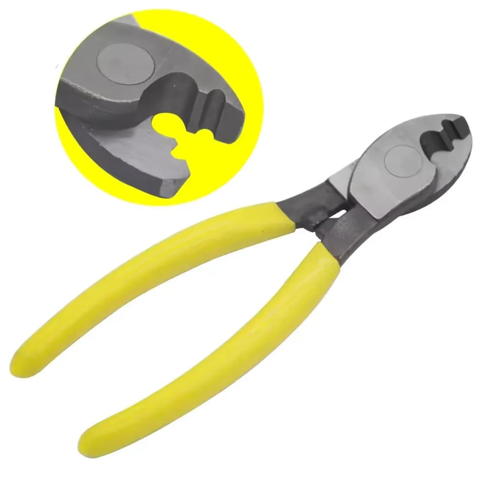 Pince dénudeuse isolée antichoc avec coupe-câble électrique antidérapante pour travaux en sécurité maximale