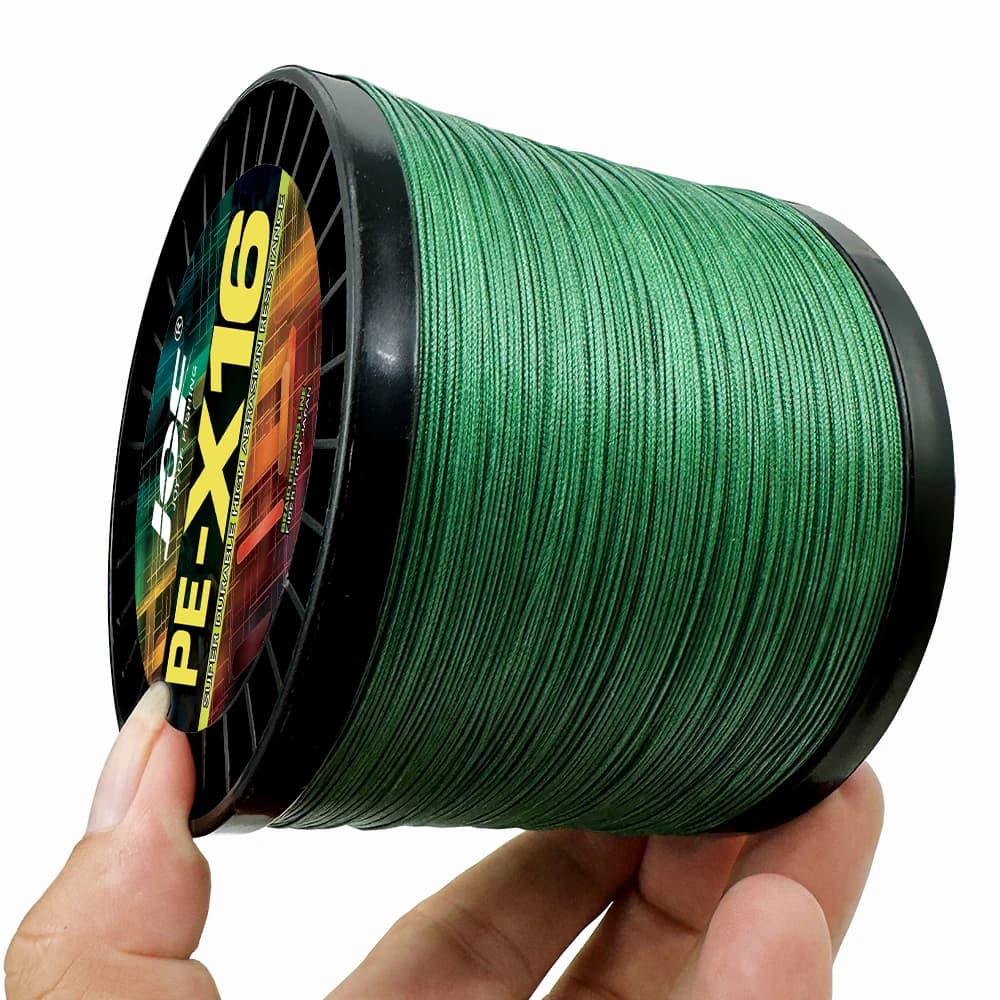 Ligne tressée 16 brins X16 super résistante 25-200LBS hollow core 100-1000M pour pêche sportive