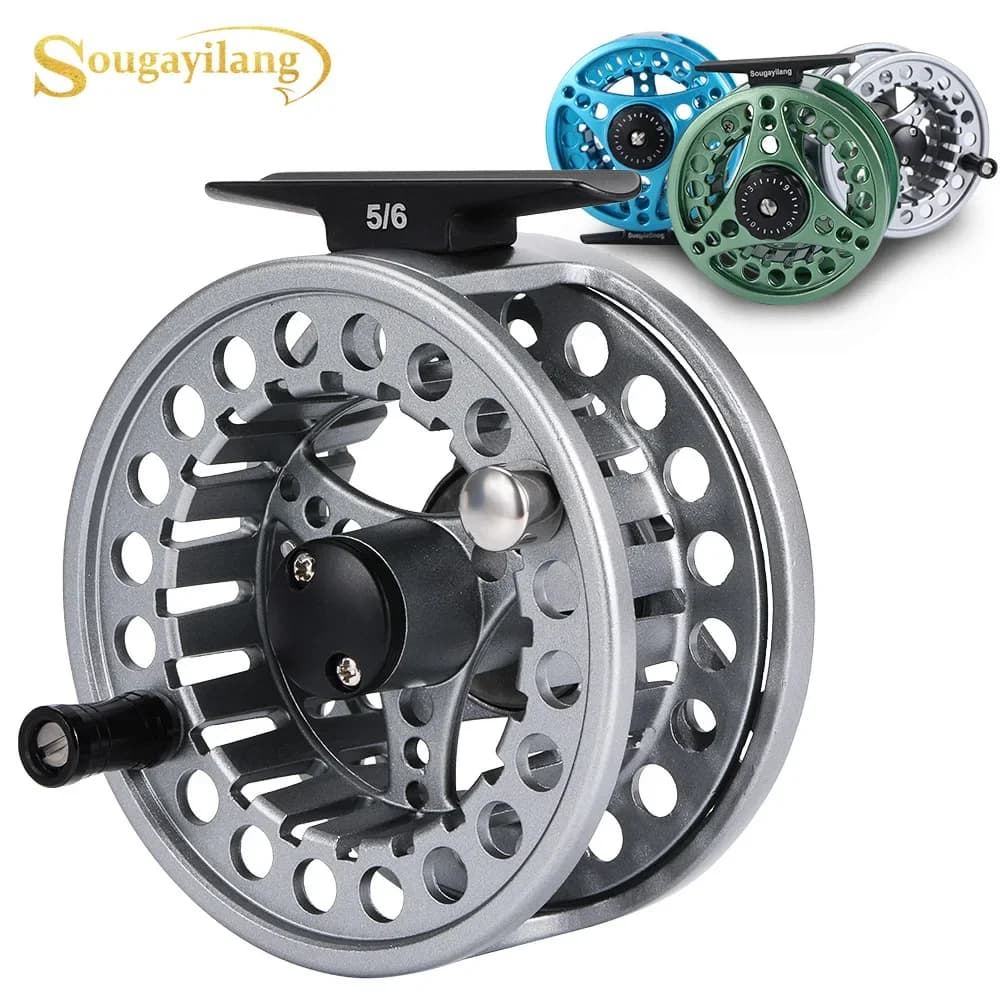 Moulinet Fly Fishing Sougayilang alliage aluminium pour cannes 5/6 7/8 avec frein 11kg