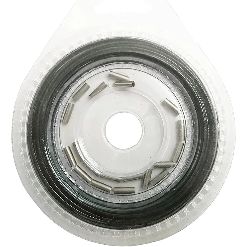 Bas de ligne acier inoxydable 10M 7 brins gainé nylon 10-200LB pour pêche mer et gros poissons