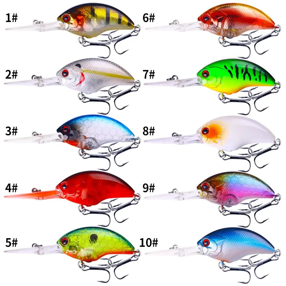 Leurre de pêche leurre crankbait minnow 13g 9cm pour bar brochet truche avec hameçons triples