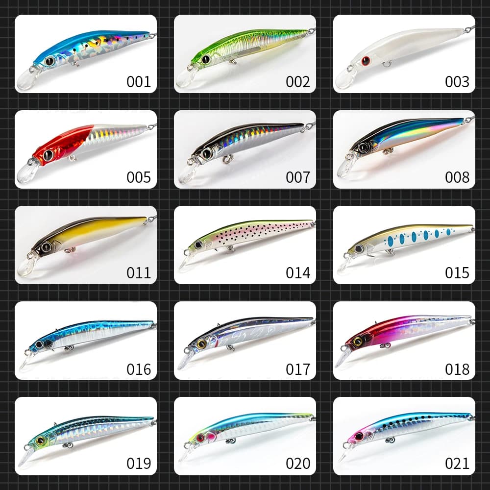 Leurre dur jerkbait Minnow 70-105mm coulant wobblers pêche truite brochet leurres artificiels Hunthouse