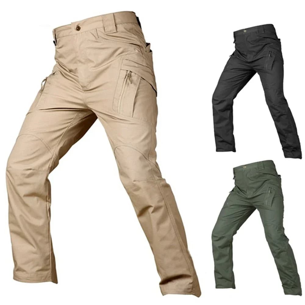 Pantalon cargo tactique 5XL grande taille - Randonnée pêche élastique poches imperméable résistant
